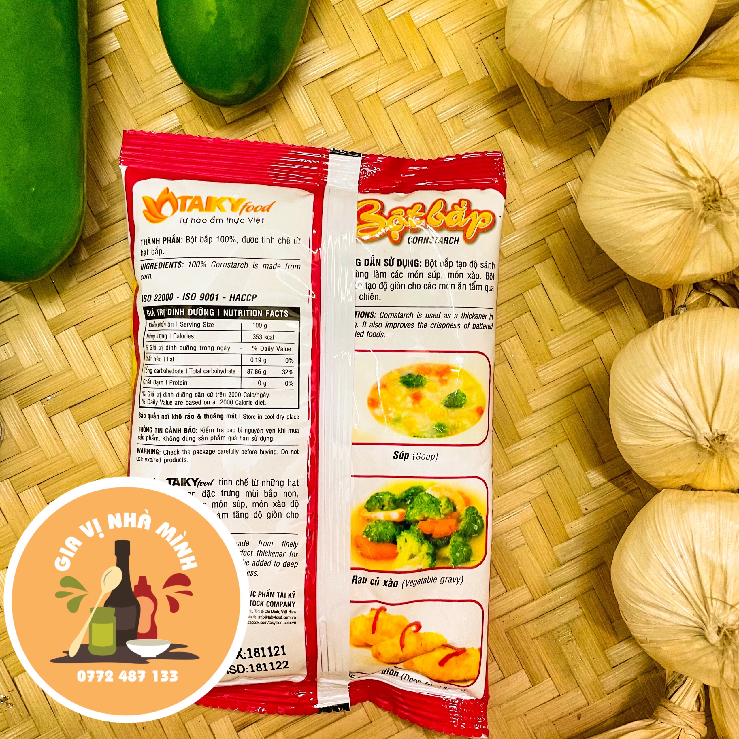 BỘT BẮP (CORNSTARCH) TÀI KÝ 150GR