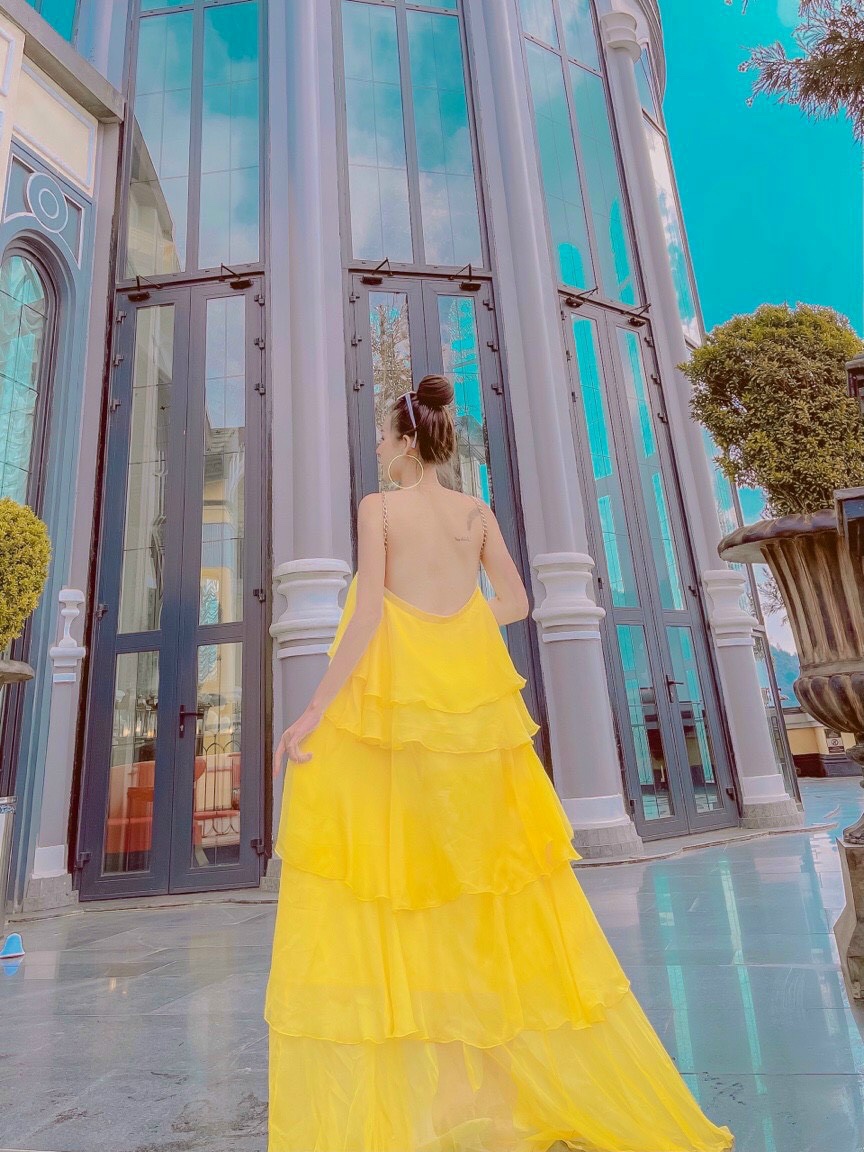 Đầm Maxi Đi Biển Váy Đi Biển phối dây xích ..