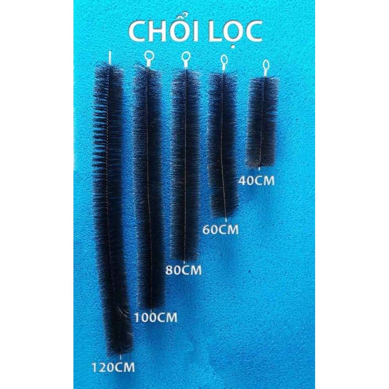 COMBO 10 chổi lọc 40cm hồ cá màu đen