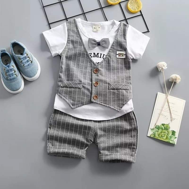 Bộ công tử chất cotton mềm mại cho bé