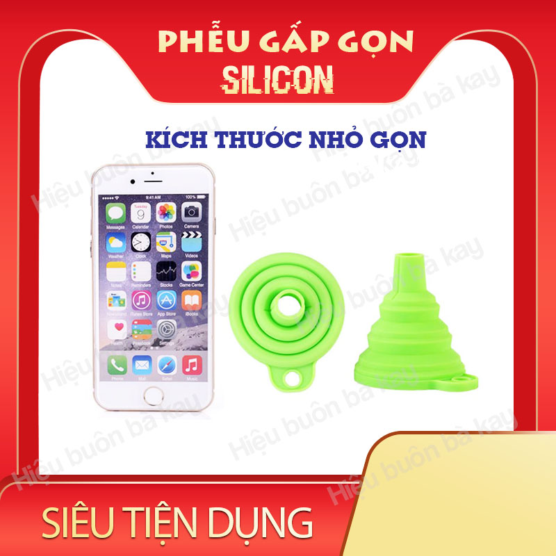 Phễu (Quặng) Silicon gấp gọn chịu nhiệt độ cao