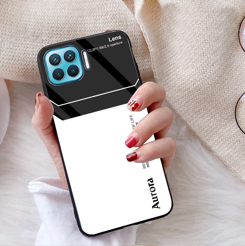 Ốp Lưng OPPO A73, A93 Mặt kính gương sáng bóng cao cấp