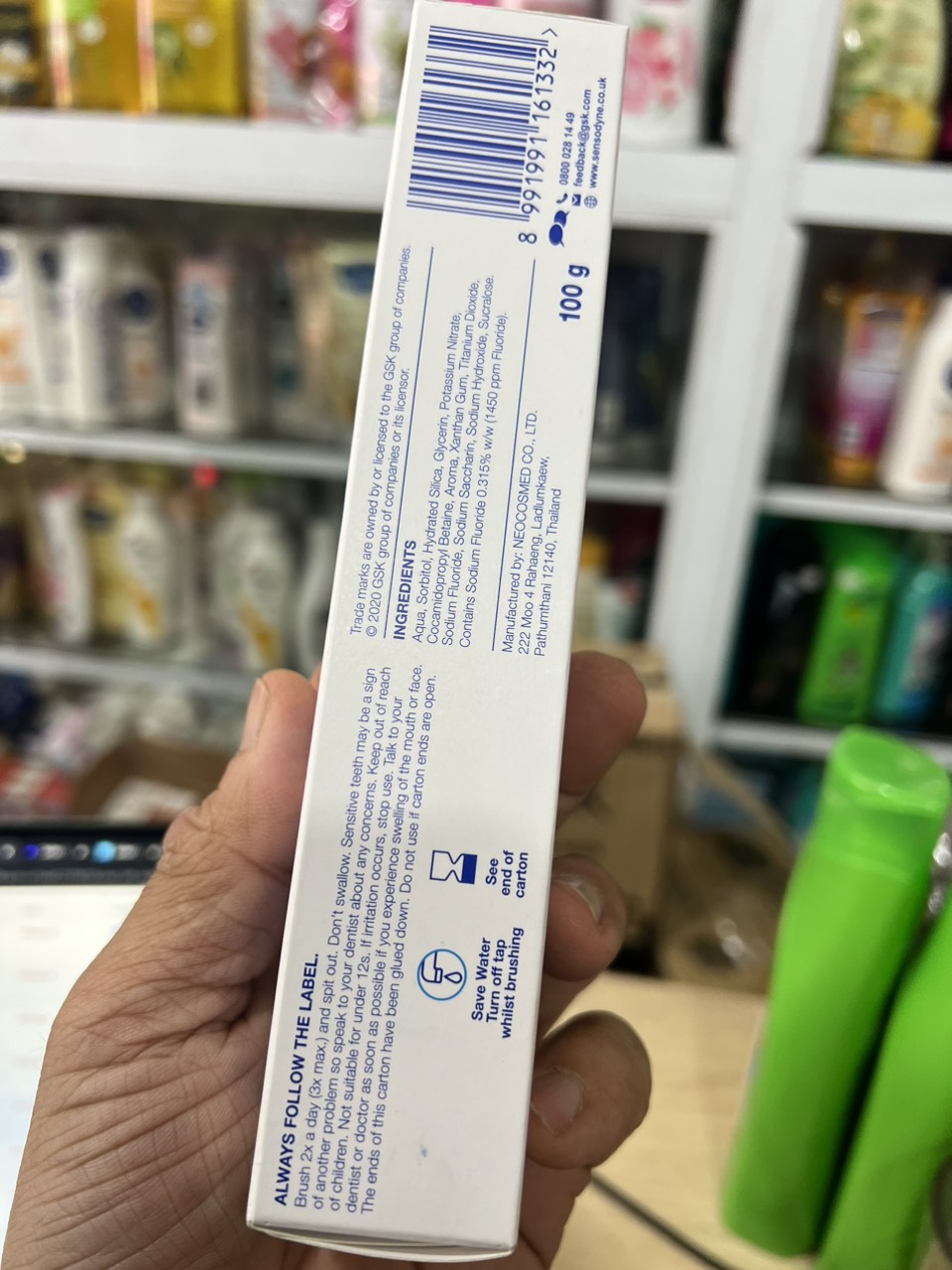Kem đánh răng Sensodyne Fresh Mint giảm ê buốt 24/7 100g