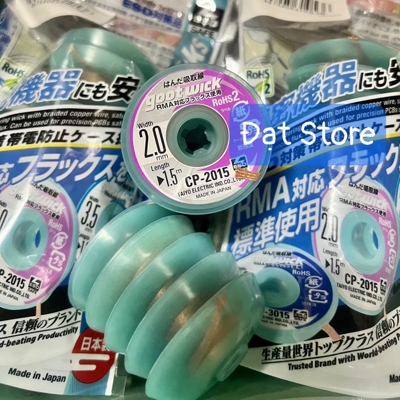 Dây hút thiếc Nhật GootWick CP-2015 (2mm x 1.5m), dây hút chì