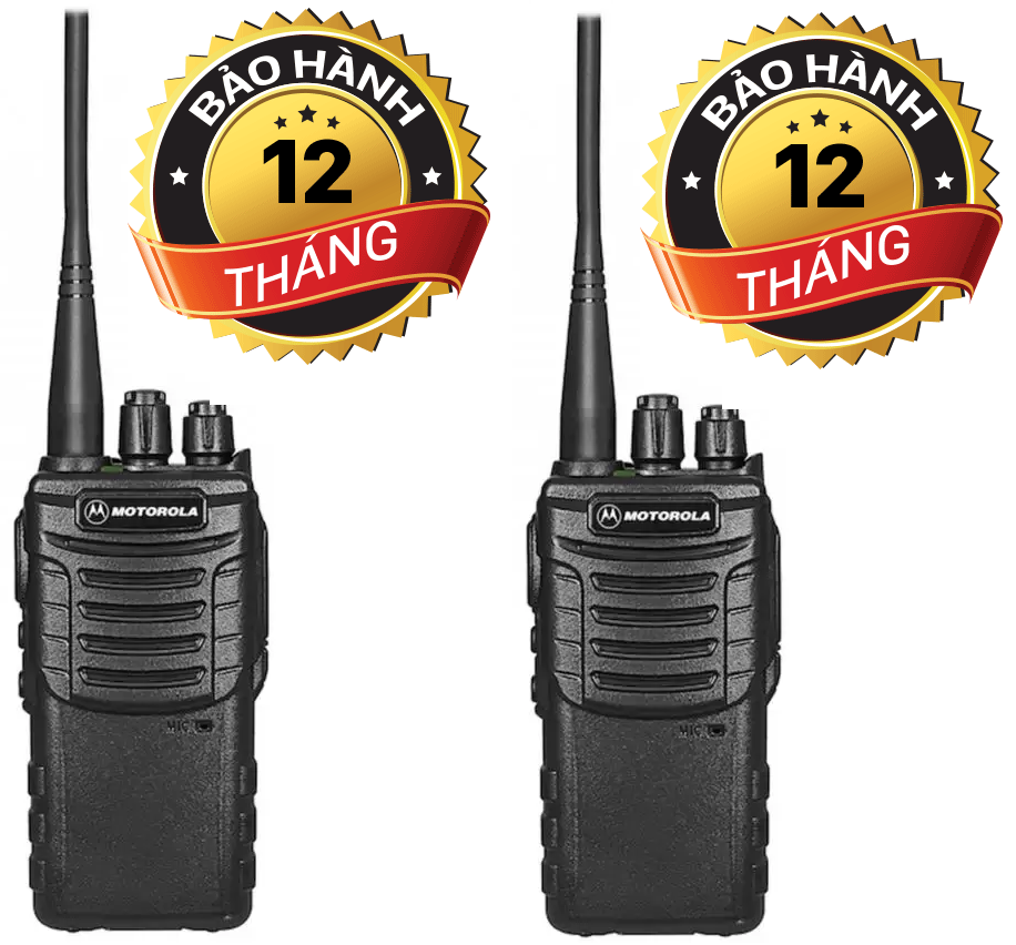 Bộ 2 Bộ đàm chất lượng cao Motorola GP728 (Nồi đồng cối đá, đáng tin cậy, Bảo hành 12 tháng đổi mới)