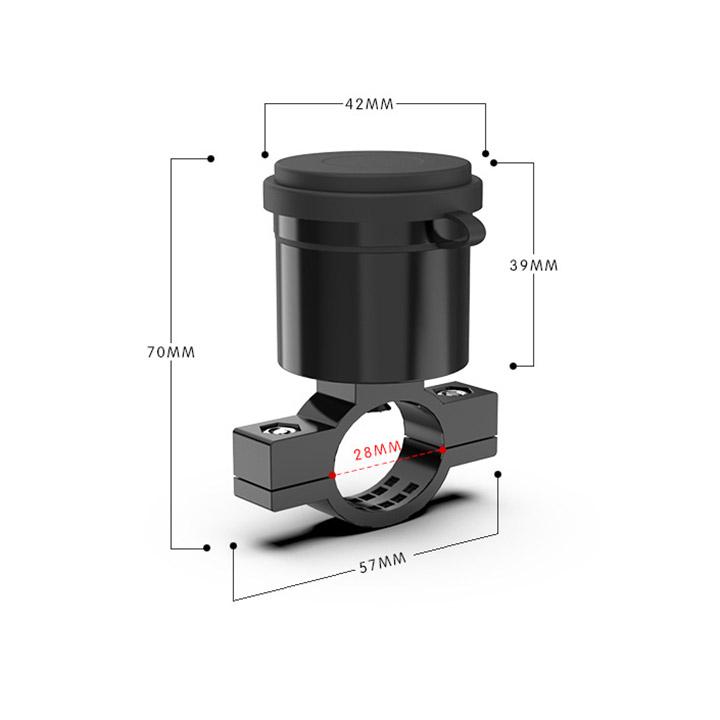 Sạc Điện Thoại Gắn Xe Máy Mẫu 2