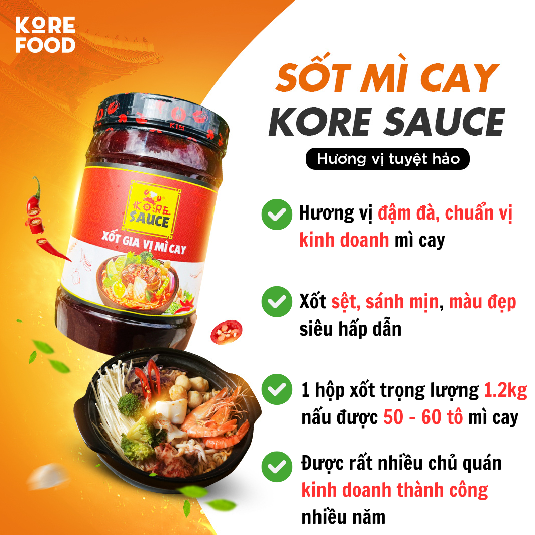 SỐT MÌ CAY NẤU MÌ CAY 7 CẤP ĐỘ NHÀ HÀNG