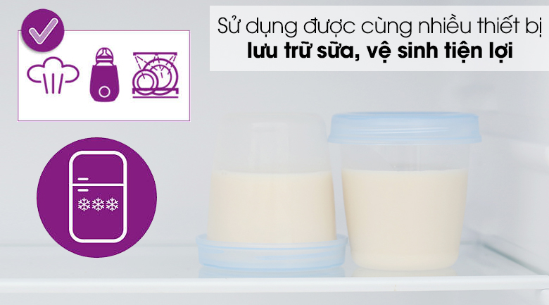 Hộp 5 Cốc trữ sữa Avent [Cam kết chính hãng]