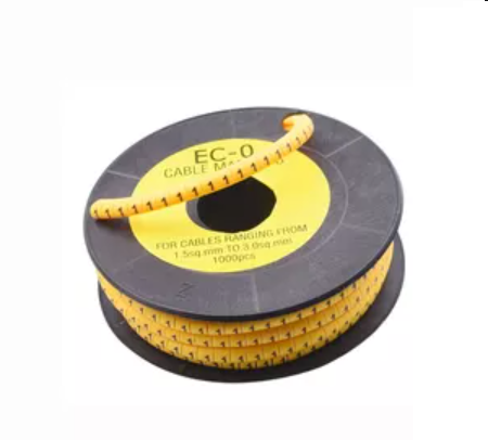 Đánh dấu dây cáp điện ec0 số 1.5 - 3 mm2