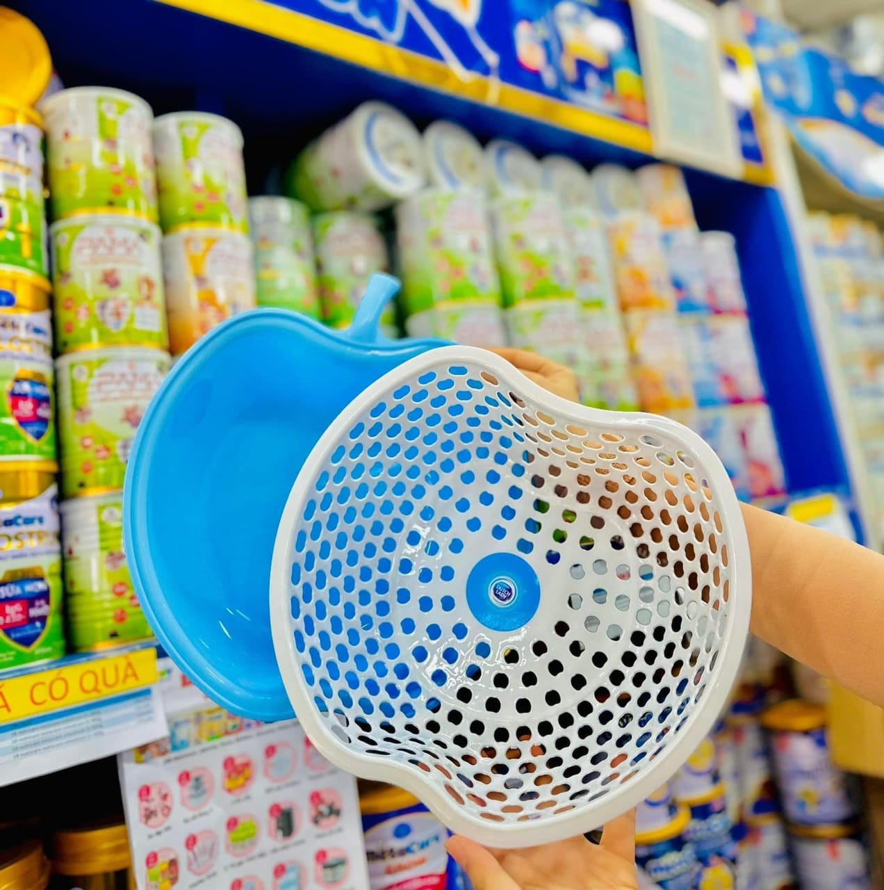 BỘ THAU RỔ SIZE LỚN HÌNH TRÁI TÁO TIỆN LỢI