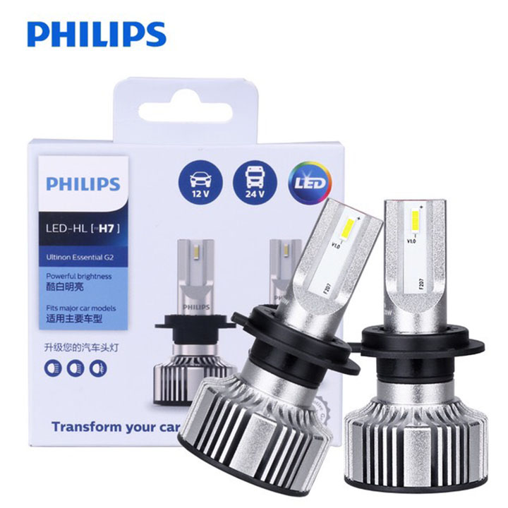 Đèn pha LED H7 Philips Ultinon Essential Gen 2 Siêu Sáng