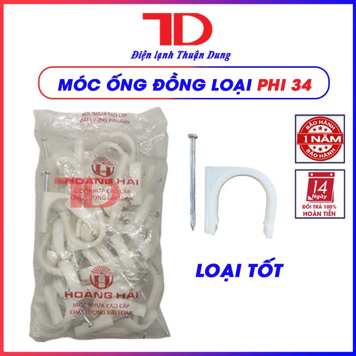 Móc ống đồng, dây điện phi 34 - Điện Lạnh Thuận Dung