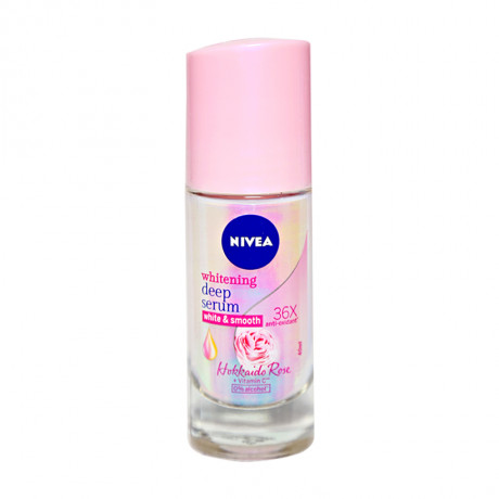 Lăn serum ngăn mùi NIVEA trắng mịn hương hoa hồng Hokkaido 40ml