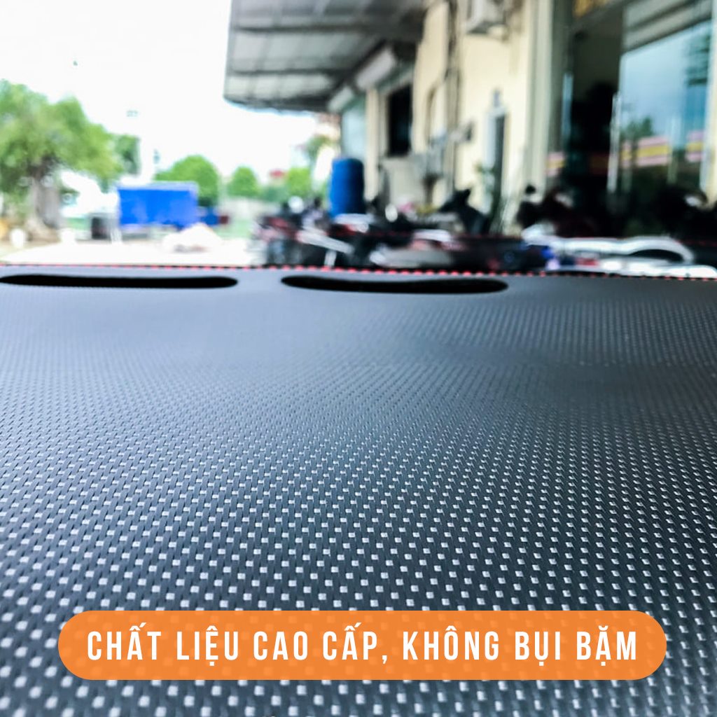 Thảm chống nắng taplo xe XPANDER, thảm da vân cacbon