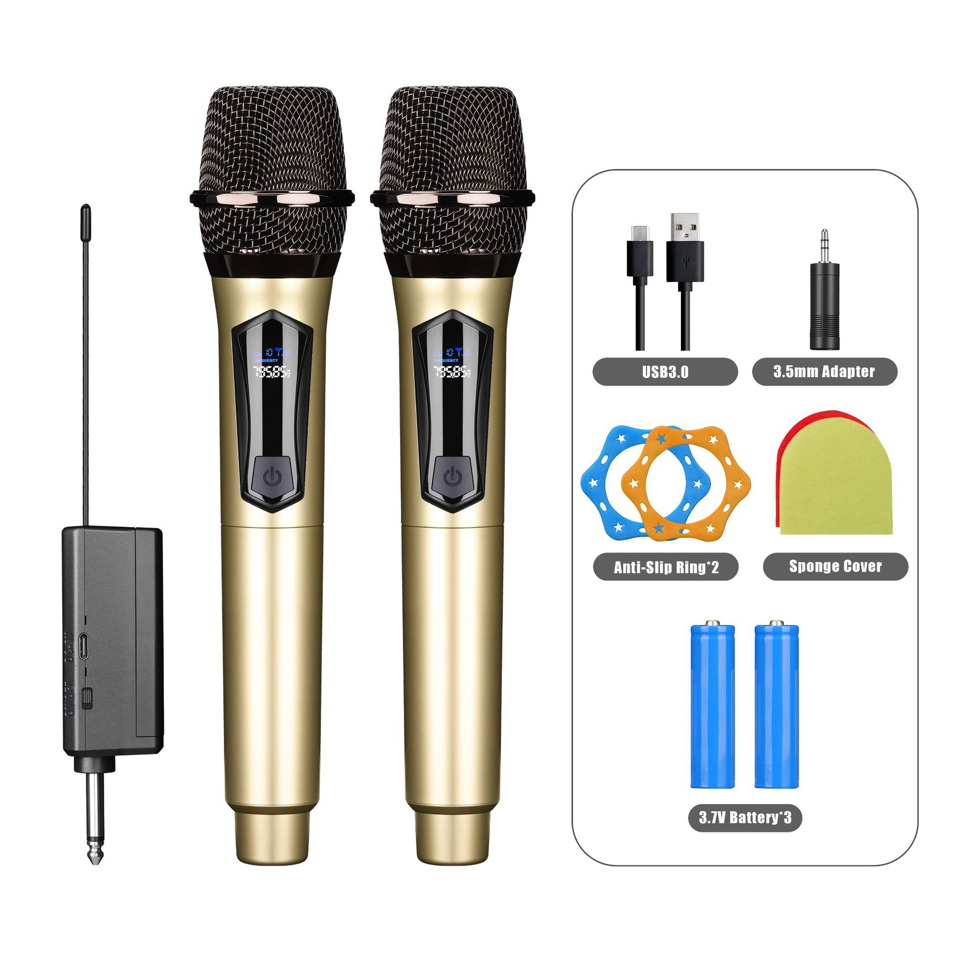 bộ micro không dây karaoke Dành cho mọi LOA KÉO , ÂM LY , Vang Số