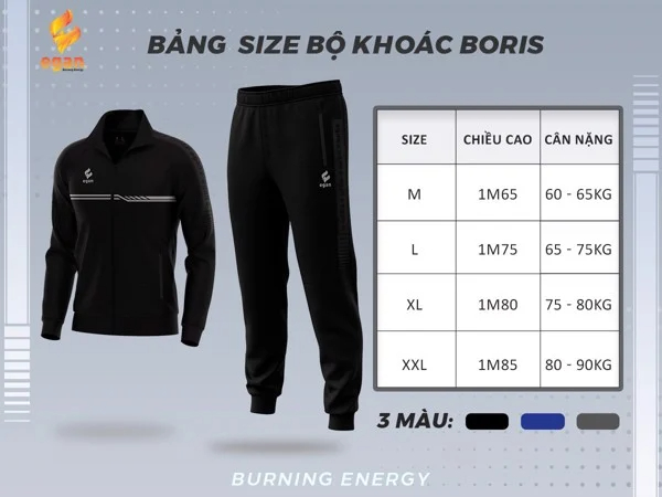 Áo Khoác Thể Thao Cao Cấp BORIS EGAN - ĐỦ MÀU