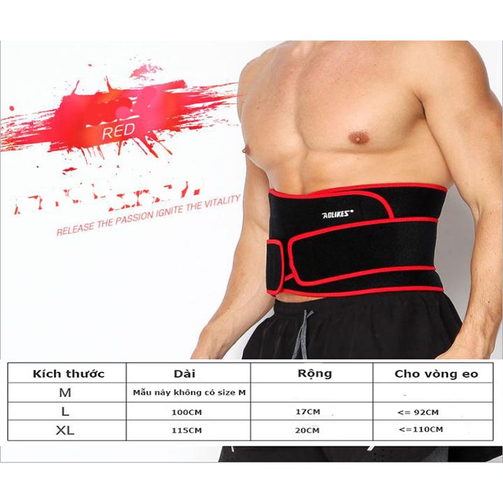 Đai lưng tập gym aolikes A7995
