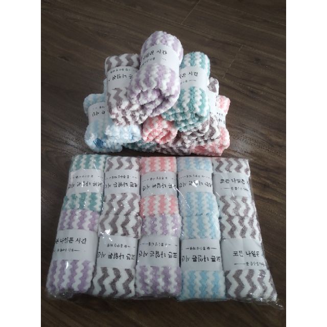 Khăn mặt  kẻ sọc hàn quốc 30*50cm