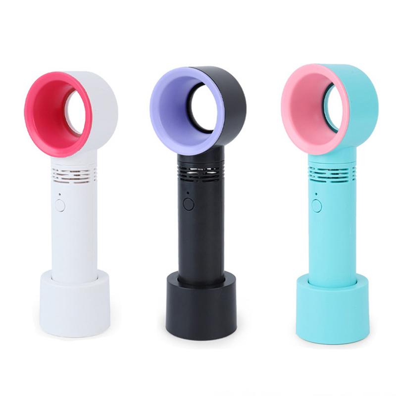 Quạt cầm tay mini không cánh có đế chống