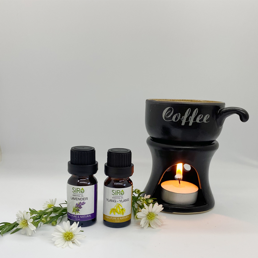 [HCM]Đèn xông tinh dầu gốm tác Café Bát Tràng