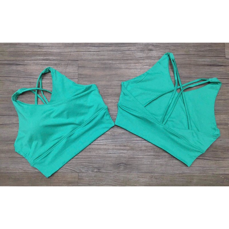[FreeshipMAX] A008 Áo Bra Nữ Đắp Chéo Dây Lưng Có Mút Sẵn Tập Thể Thao Gym, Yoga, Zumba, Earobic, Đi Chơi, Đi Bơi, Du Lịch Rất Đẹp HCM