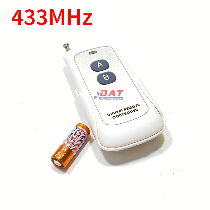 Remote rf 2 nút on off 300 mét kèm đế