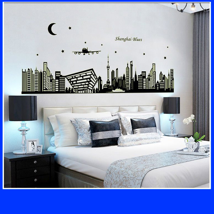[HCM]Decal dán tường Dạ quang Thượng Hải DDQ012 (60 x 170 cm)