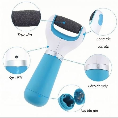 Máy Chà Gót Chân Tẩy Tế Bào Chết BÁCH HÓA TOKI