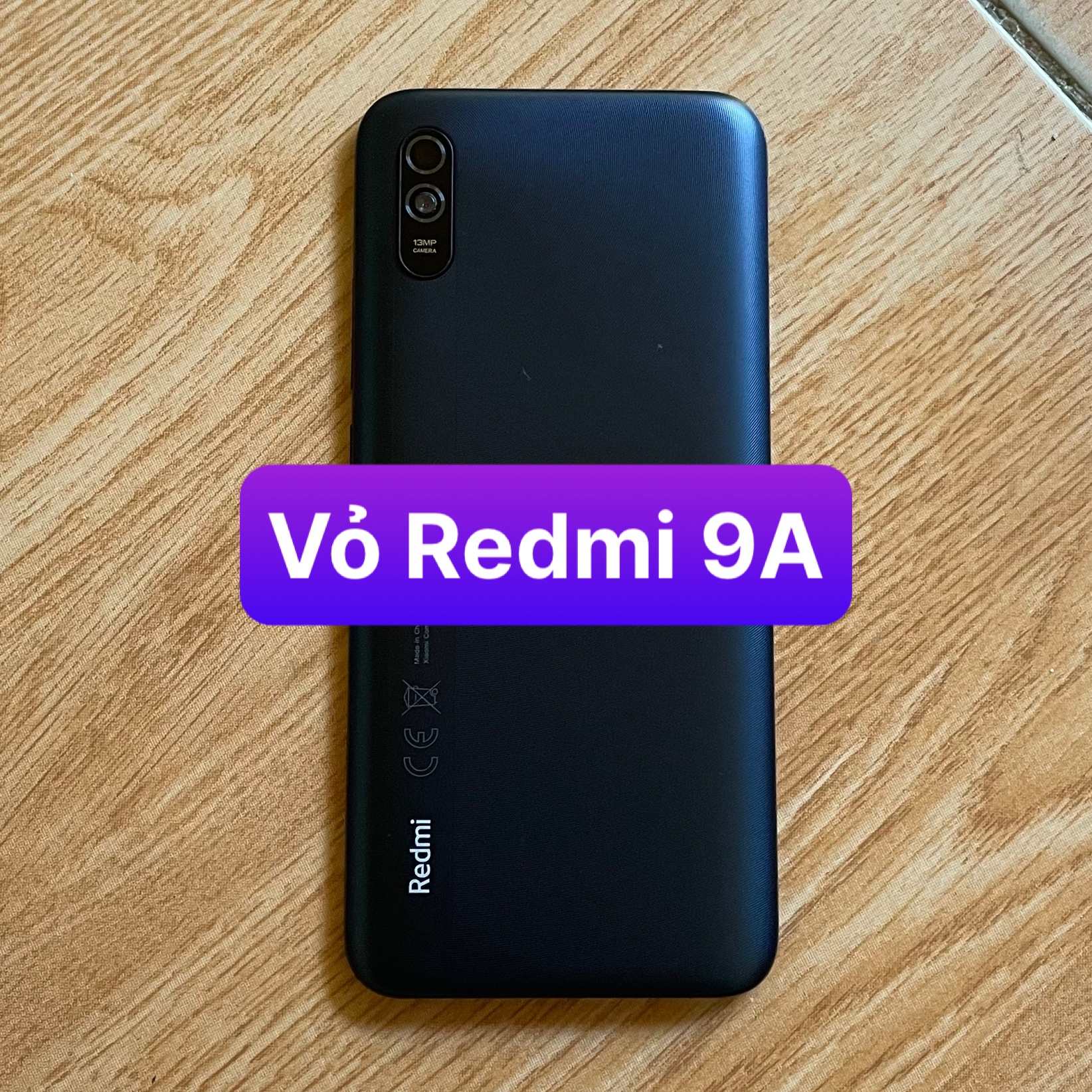lưng vỏ xiaomi Redmi 9A ,kèm khay sim,phím,kính camera