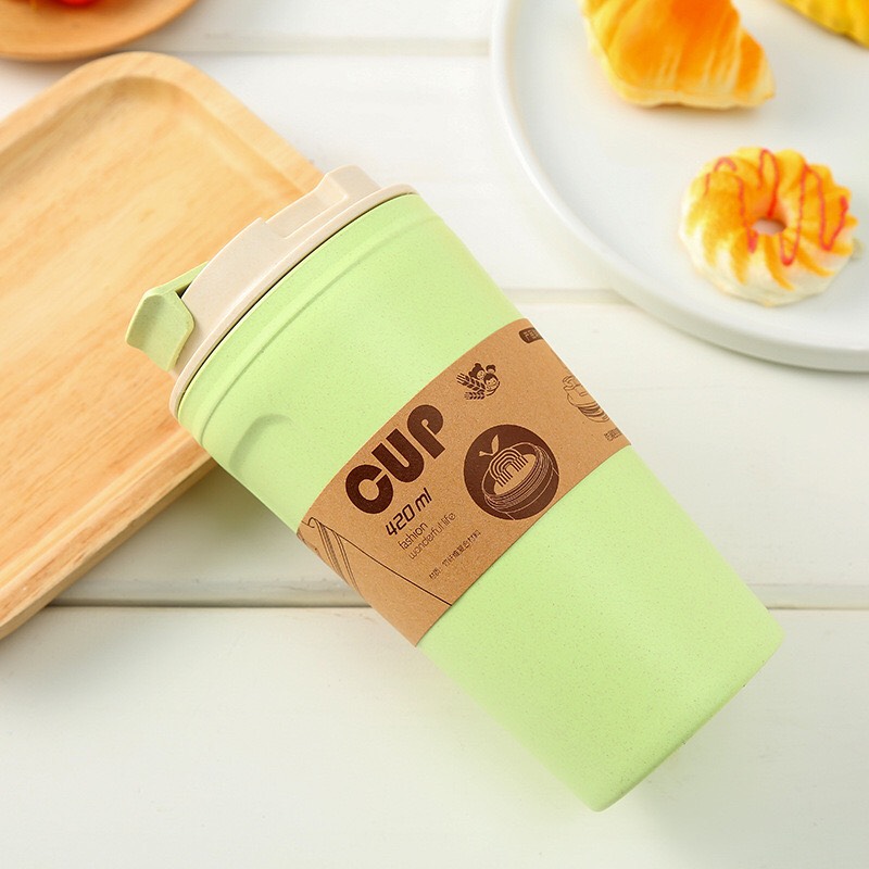 Cốc giữ nhiệt lúa mạch an toàn sức khỏe cao cấp 420ml