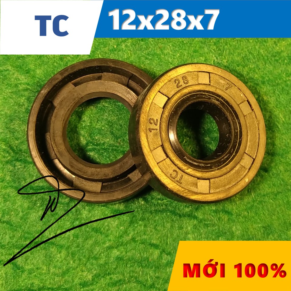 Phớt dầu TC 12x28x7   (Chắn dầu / lò xo / Phớt ben / Oil seal TC 12*28*7)