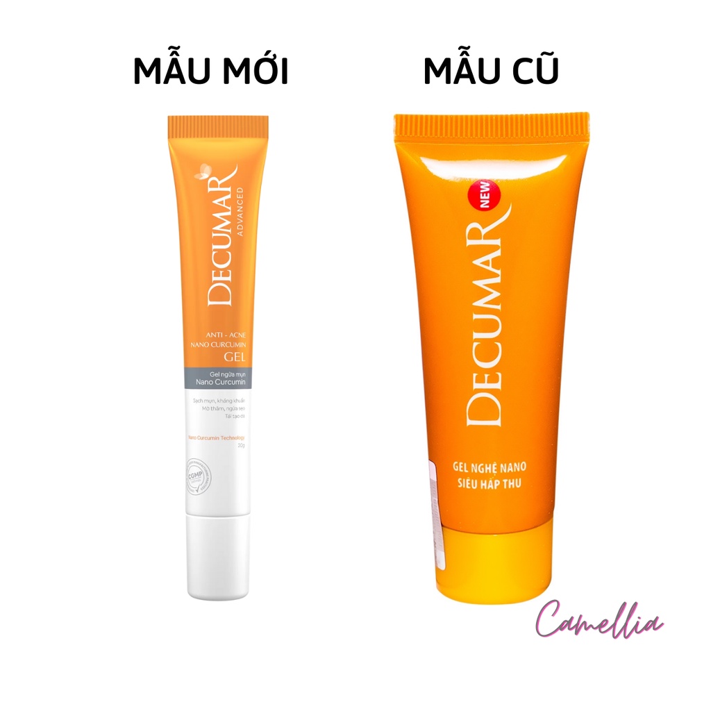 Gel Ngừa Mụn Giảm Thâm Nano Nghệ Decumar Advanced - 20gr