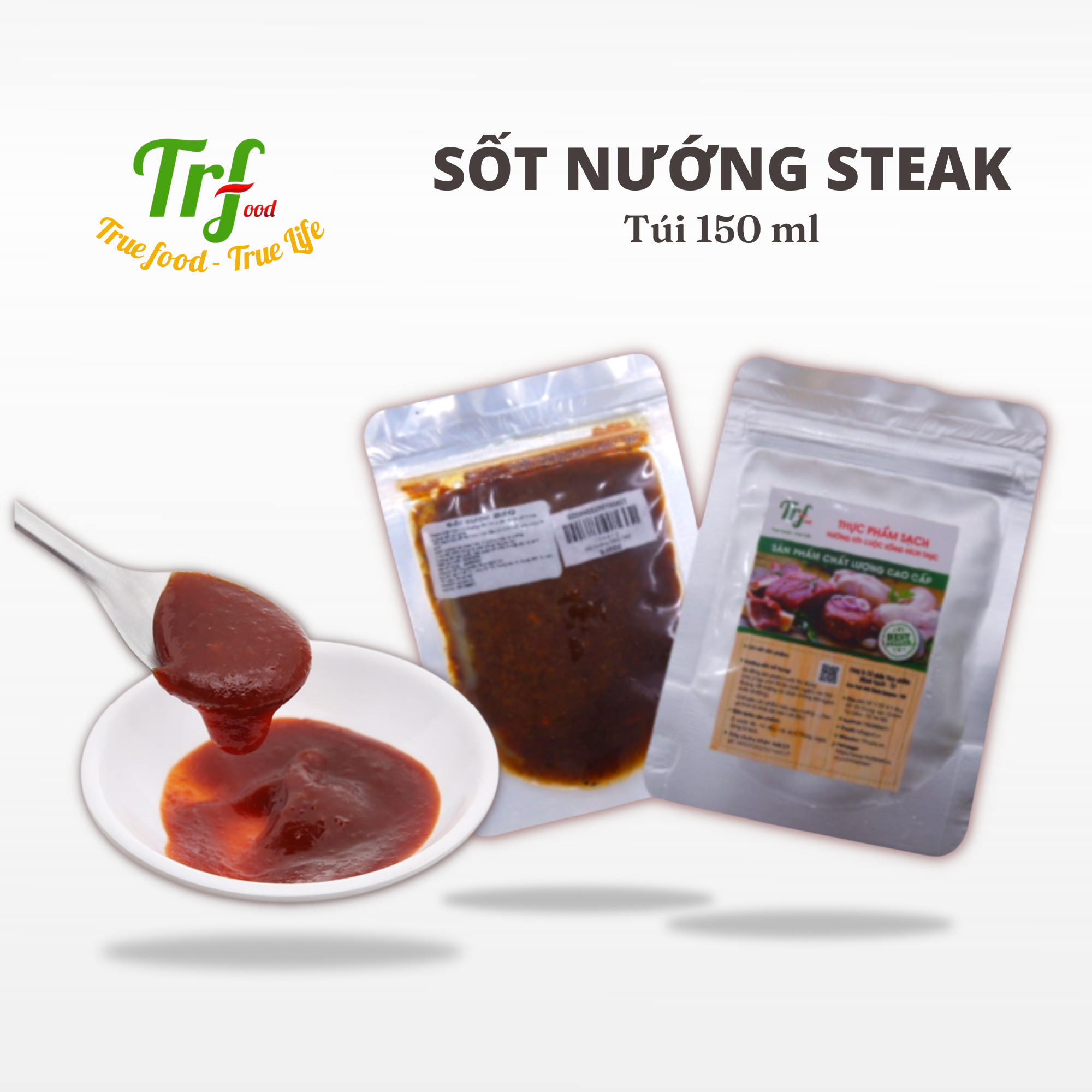 Sốt nướng Steak túi 100ml dùng cho 500g thịt [HN ship hỏa tốc]