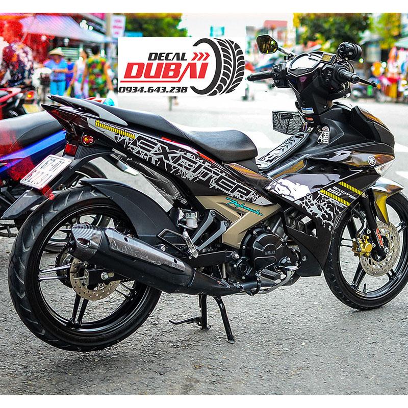 Tem Xe Exciter 150 Xám Đen