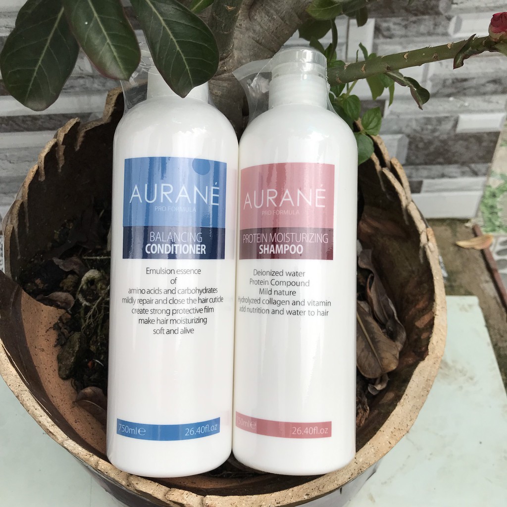 [CHÍNH HÃNG - BÁN SỈ] Combo dầu gội xả phục hồi Aurane 750ml x 2