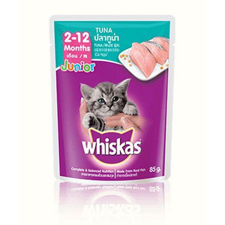 14 gói Pate Whiskas Junior cho mèo con - Túi 80gr