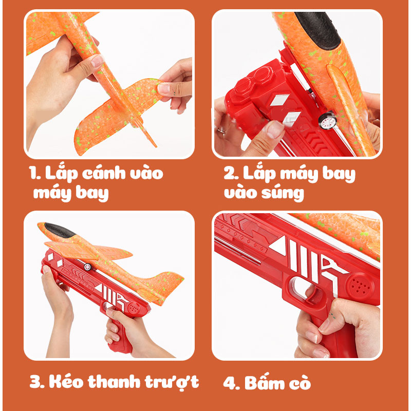[ Đồ chơi trẻ em]  Máy Bay Xốp Đồ Chơi Vận Động Cho Bé - 235