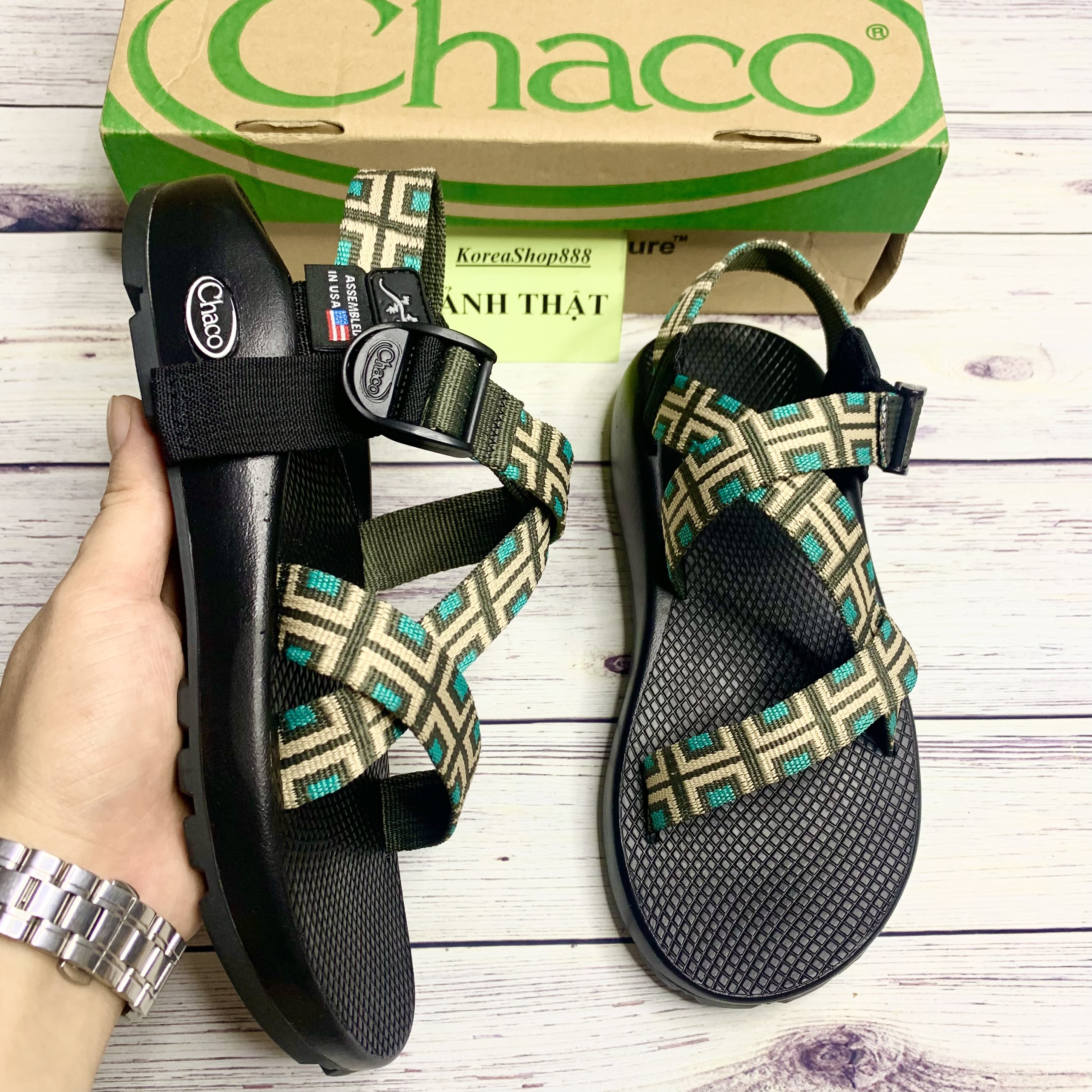 Dép Sandal Nam Nữ Chaco Quai Dù D145