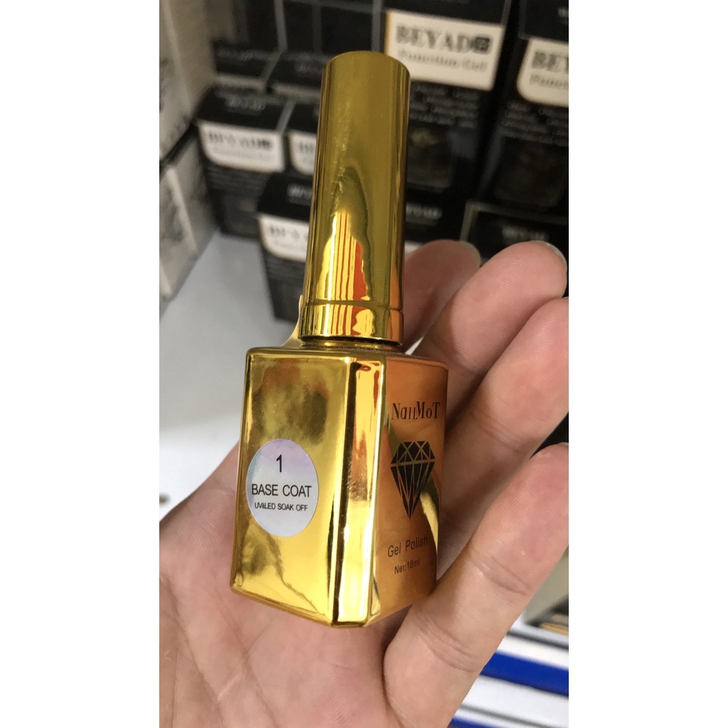 Base top NailMoT Mỹ, liên kết base, bóng top, chai 18ml