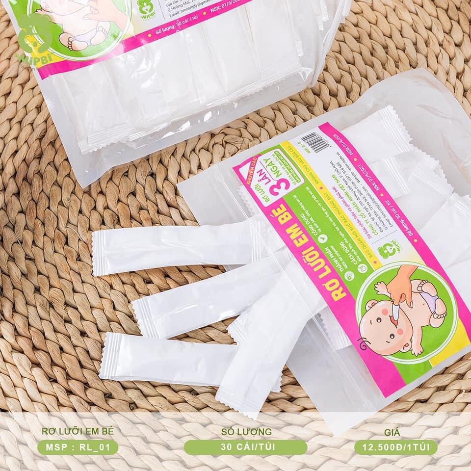 Rơ lưỡi em bé mipbi túi 30 cái