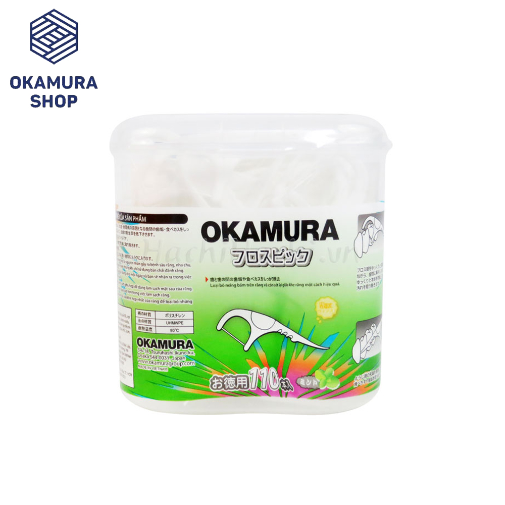 [HCM]Tăm chỉ kẽ răng Okamura cao cấp Nhật Bản 110P
