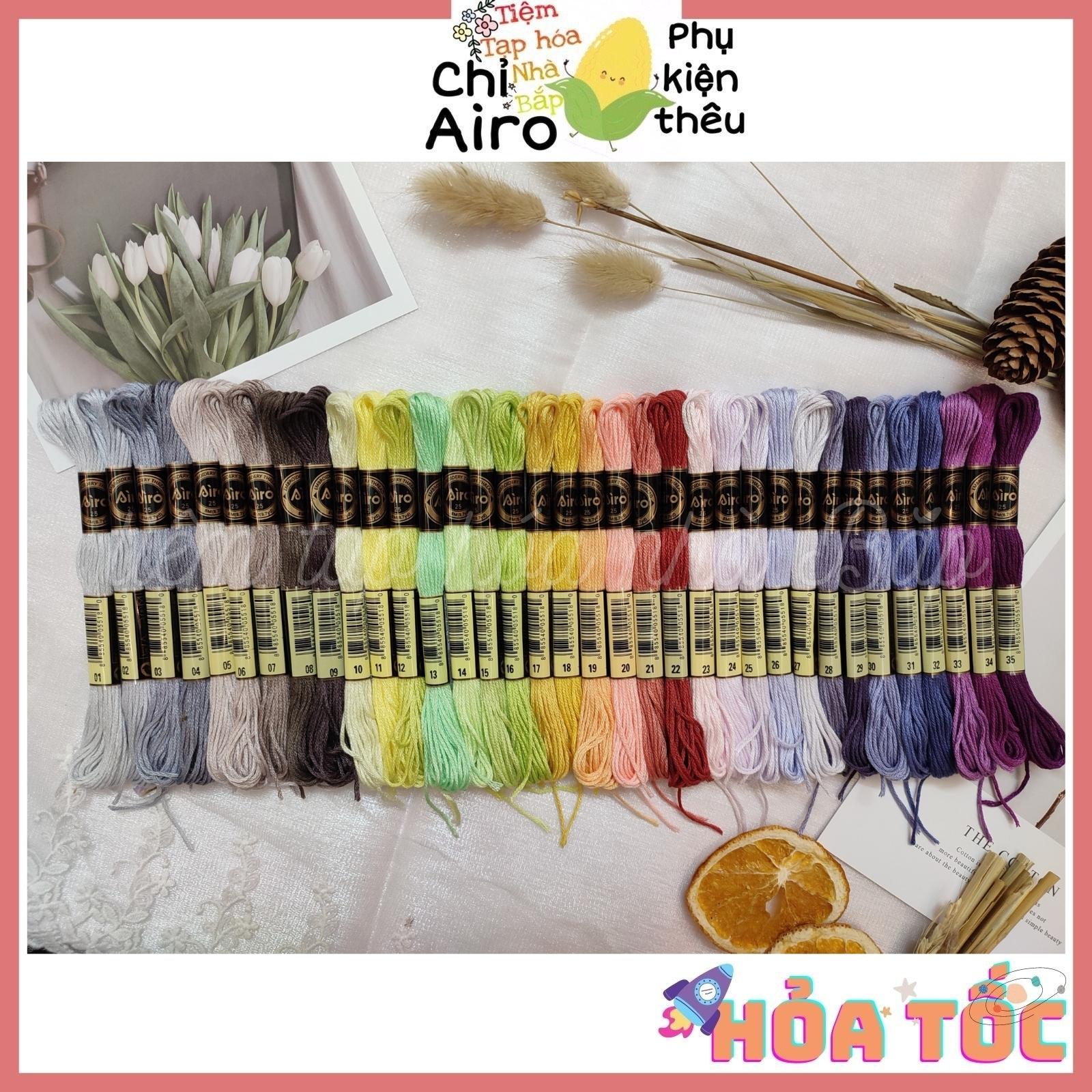 35 Mã Màu Chỉ Airo Mới Theo Code DMC