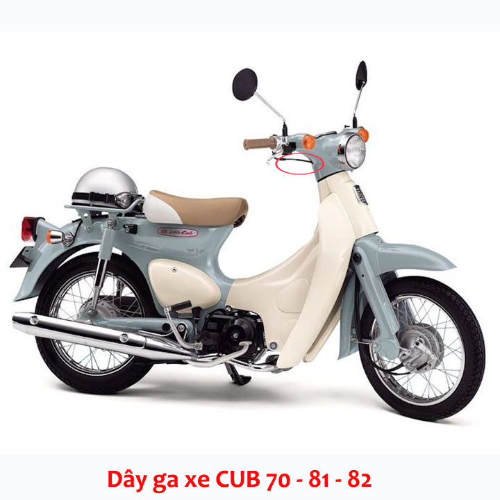 Dây ga xe máy CUB 70-81-82  85cm-89cm