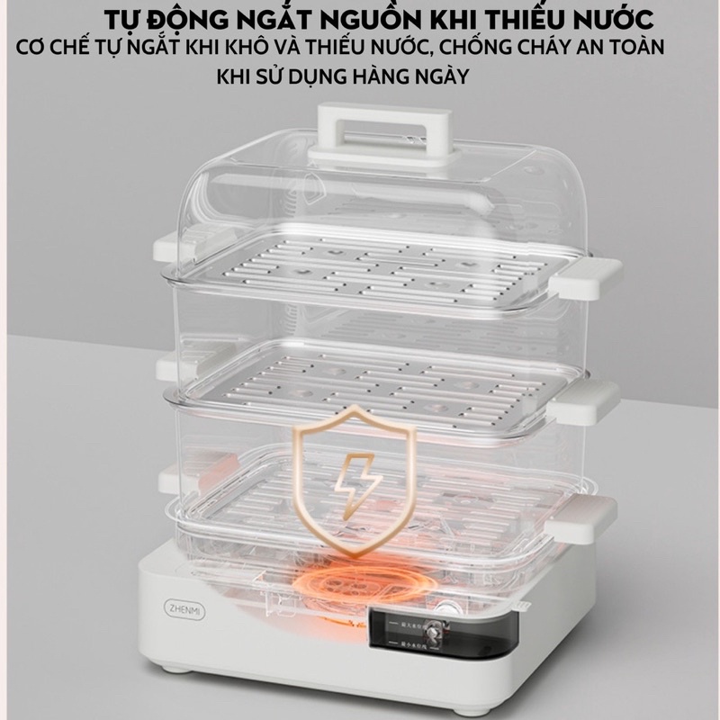 Nồi hấp điện 3 tầng đa năng XIAOMI ZHENMI 20L