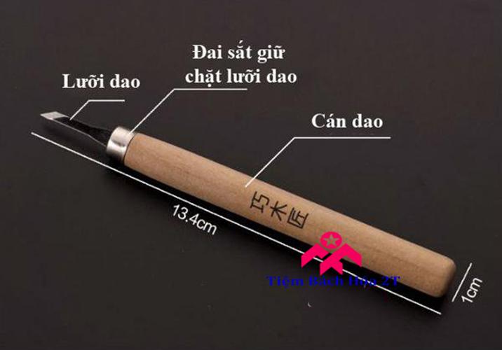 Bộ 12 dao khắc - đục - tiện gỗ đa năng