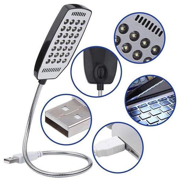 Combo 2 đèn led 28 bóng siêu sáng cổng usb xoay 360 độ