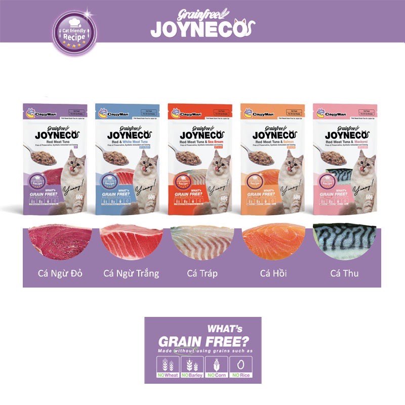 Pate joyneco gói 60gr - pate cho mèo - Chọn vị