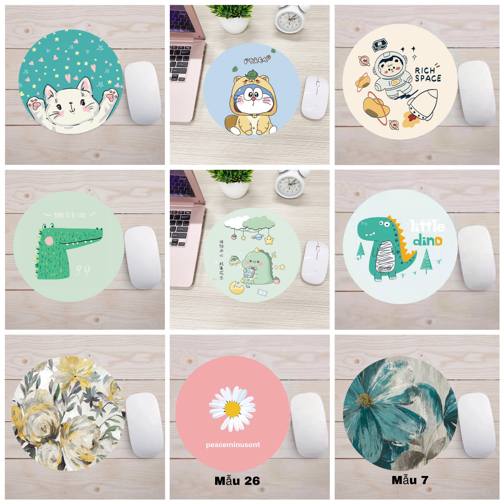 Cheap mousepad super easy to use round mouse pad 20x20cm-Hause