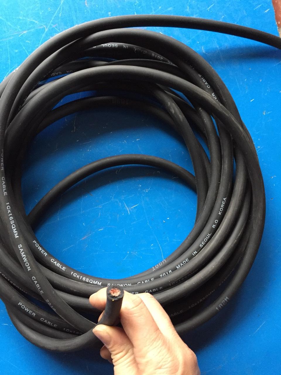 Dây cáp hàn 16mm, 15m dây cáp hàn 16 hàng chuẩn L1