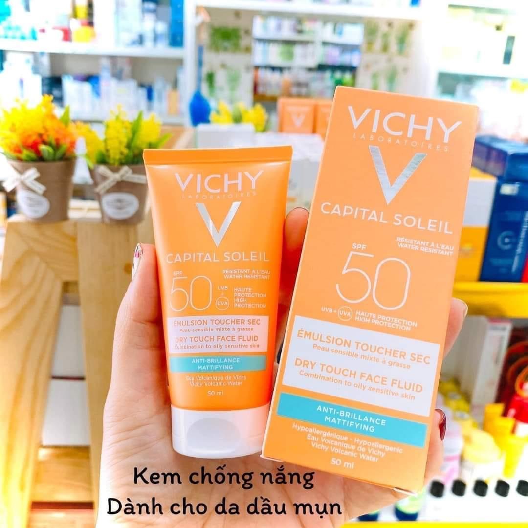 Kem chống nắng 𝐕𝐈𝐂𝐇𝐘 𝐂𝐚𝐩𝐢𝐭𝐚𝐥 𝐒𝐨𝐥𝐞𝐢𝐥 𝐄𝐦𝐮𝐥𝐬𝐢𝐨𝐧 𝐓𝐨𝐮𝐜𝐡 𝐒𝐞𝐜 50ml